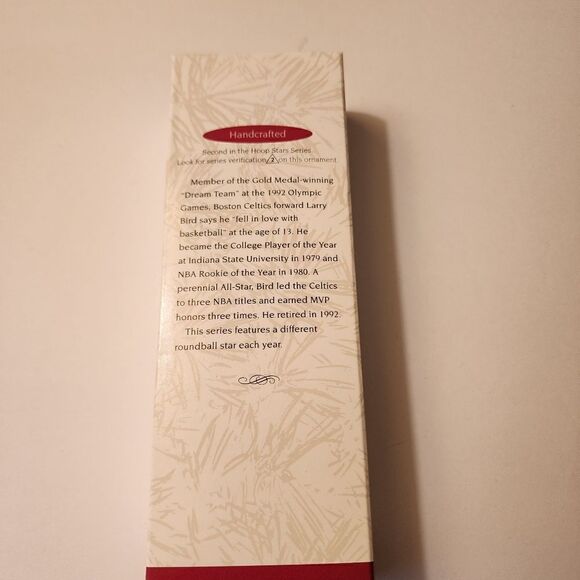 Hallmark Keepsake Ornament NBA Hoop Stars Larry Bird from Boston Celtics 1996 - Picture 2 of 6